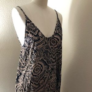 LF PAISLEY PRINT BACKLESS SUNDRESS